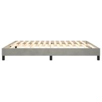Boxspringframe fluweel lichtgrijs 160x200 cm - thumbnail