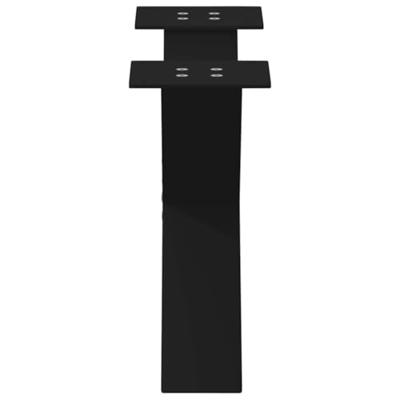 Salontafelpoten 2 st X-vormig 60x(30-31) cm staal zwart