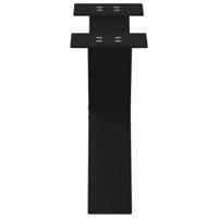 Salontafelpoten 2 st X-vormig 60x(30-31) cm staal zwart - thumbnail