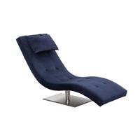 Relaxfauteuil Boaz Blauw - thumbnail