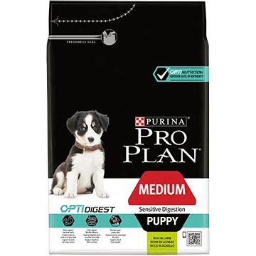 Pro Plan Medium Puppy Sensitive Digestion met lam hondenvoer 3 kg