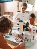 Garage station + service in FSC® hout meerkleurig - thumbnail