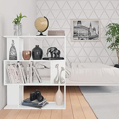 Boekenkast/Kamerscherm 80x24x96 cm spaanplaat wit