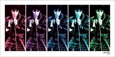 Kunstdruk Elvis Presley - 68 Comeback Special Pop Art 100x50cm