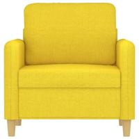 Fauteuil 60 cm stof lichtgeel - thumbnail