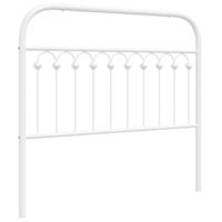 Hoofdbord 107 cm metaal wit - thumbnail