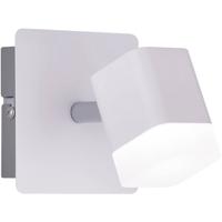 LED Wandspot - Wandverlichting - Trion Ribon - 4W - Warm Wit 3000K - 1-lichts - Rond - Mat Wit - Aluminium - thumbnail