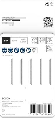 Bosch Accessories 2608636496 Decoupeerzaagblad T 118 GFS Basic for Stainless Steel, verpakking van 5 stuks 5 stuk(s) Bosch Accessories 2608636496 Decoupeerzaagblad T 118 GFS Basic for Stainless Steel, verpakking van 5 stuks 5 stuk(s)