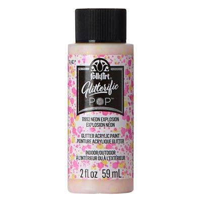 FolkArt • glitterific pop acrylic paint neon explosion 59ml
