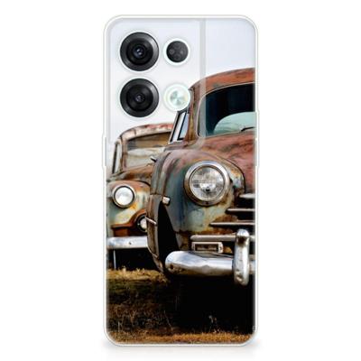 OPPO Reno8 Pro | Siliconen hoesje | met foto Vintage Auto OPPO Reno8 Pro | Siliconen hoesje | met foto Vintage Auto