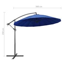 VidaXL Zweefparasol met aluminium paal 3 m blauw - thumbnail