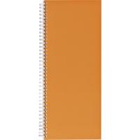 Notitieboek 135x330mm lijn 160blz 70gr spiraal oranje - thumbnail
