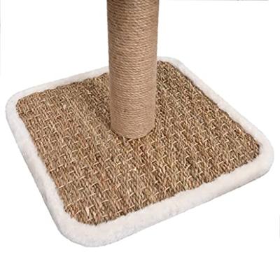 VidaXL Kattenmeubel met tunnel en speeltje 56 cm zeegras VidaXL Kattenmeubel met tunnel en speeltje 56 cm zeegras