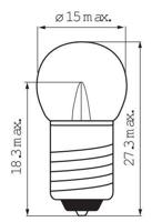 Lampje (voor) Edge 6V 0.45 Watt met schroefdraad - thumbnail