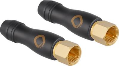 Serie F-stekkers Adapter, recht Inhoud: 2 stuk(s) Oehlbach