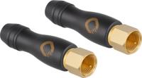 Serie F-stekkers Adapter, recht Inhoud: 2 stuk(s) Oehlbach - thumbnail