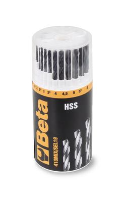 Beta 13-delig borenset item 410 en 6 steenboren hardmetaal 410MIX/SEL19 - 004100417
