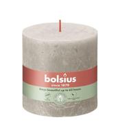 Bolsius kaars rustiek 10x10 cm sandy grey - thumbnail