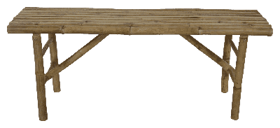 Tuinbank bamboe 120 cm