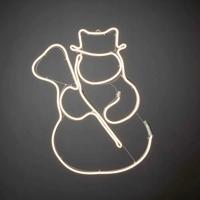 Konstsmide lichtstlang kerstman led 47 x 36 cm staal warm - thumbnail