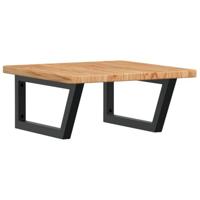 Badkamer wandschap staal en massief eikenhout - thumbnail