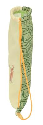 Rugtas met Koordjes Mufasa Groen Beige 26 x 34 x 1 cm