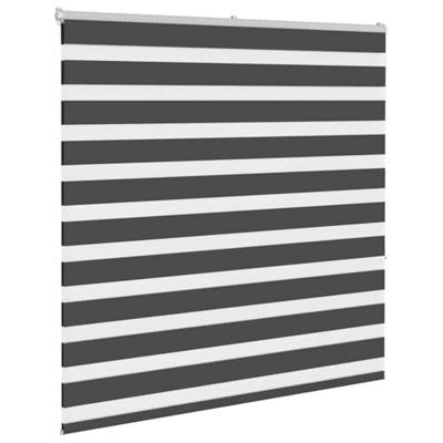 VidaXL Zebra rolgordijn 145x150 cm stofbreedte 140,9 cm zwart