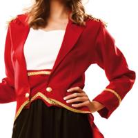 Circusdirecteur Kostuum Dames Kort - thumbnail