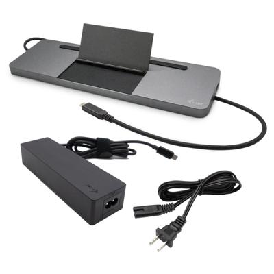 I-tec Metal SB-C Ergonomic 4K 3x Display Docking Station with Power Delivery 85 W + Universal Charge - thumbnail