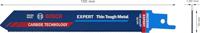 Bosch Accessories 2608900361 Expert Thin Tough Metal S 922 EHM reciprozaagblad, 3 stuks Zaagbladlengte 150 mm 3 stuk(s) - thumbnail