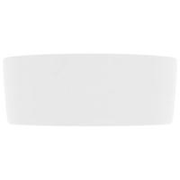 Wastafel rond 40x15 cm keramiek matwit - thumbnail