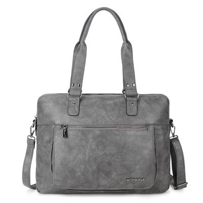 Handtas schoudertas schooltas VERONA grijs