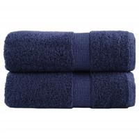 VidaXL Gastendoekjes solund 2 st 600 g/m² 30x50 cm marineblauw - thumbnail