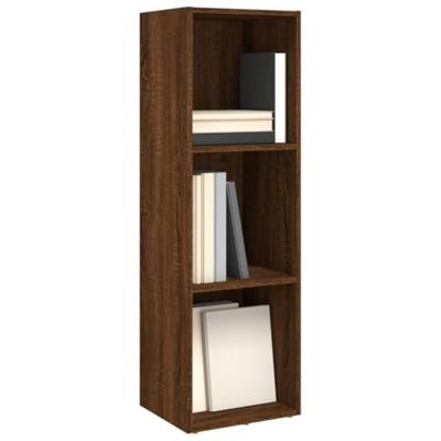 Boekenkast/tv-meubel 36x30x114 cm bruin eikenkleur