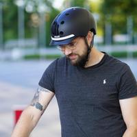 Melon helm met verlichting e-series black ice xl-xxl - thumbnail