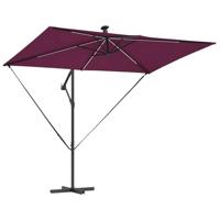 Cantilever Banana Parasol Bordeauxrood 294 x 200 x 254 cm - thumbnail