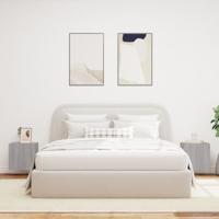 Tv-wandmeubelen met LED 2 st 40,5x35x40 cm grijs sonoma eiken - thumbnail