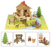 JEUJURA - Houten bouwset - Het natuurreservaat - 125 onderdelen - Geschikt voor kinderen vanaf 5 jaar - thumbnail