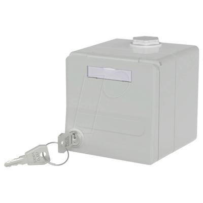 Metz Connect IP44 Modul-Aufputz-Gehäuse mit Klappdeckel und Schloss Behuizing Opbouw (op muur)