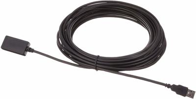 Amazon Basics - Actieve repeater-/aansluitkabel, USB Type-A-stekker naar USB Type-A-aansluiting, USB 2.0, 9,75 m, zwart
