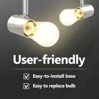 VidaXL Plafondspot met schijnwerpers nikkel 6,5 x 6 x 11,5 cm metaal - thumbnail