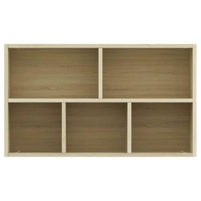 VidaXL Boekenkast/dressoir 50x25x80 cm bewerkt hout sonoma eikenkleur