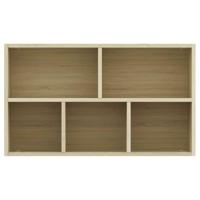 Boekenkast/dressoir 50x25x80 cm spaanplaat sonoma eikenkleurig - thumbnail