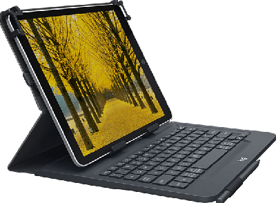 Logitech Universele folio met geïntegreerd toetsenbord voor tablets van 23-25,5 cm/9-10 inch (CH)