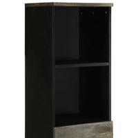 Badkamerkast 38x33x160 cm massief mangohout - thumbnail