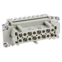 Harting 09330162716 Businzetstuk Han® E 16 + PE Cage Clamp 1 stuk(s) - thumbnail