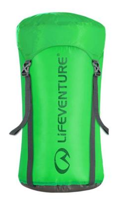 Lifeventure compressiezak 15 liter corduroy/nylon groen