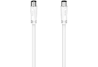 Hama Antennekabel, coax-stekker - coax-koppeling, 10,0 m, 90 dB TV accessoire Wit - thumbnail