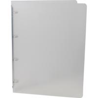 Alpha ringmap, voor ft A4, uit PP, 4 ringen van 16 mm, transparant wit - thumbnail