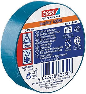 tesa 53988-00030-00 Isolatietape tesa Professional Blauw (l x b) 10 m x 15 mm 1 stuk(s)